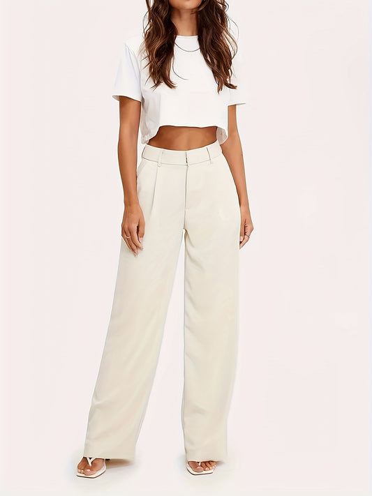 Casual & Versatile High Waist Pants For Spring & Summer